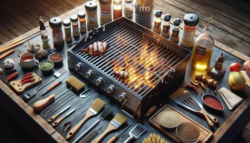 How do you properly season and maintain an American grill for optimal performance?