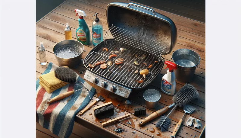 What are the best practices for cleaning American grills after use?