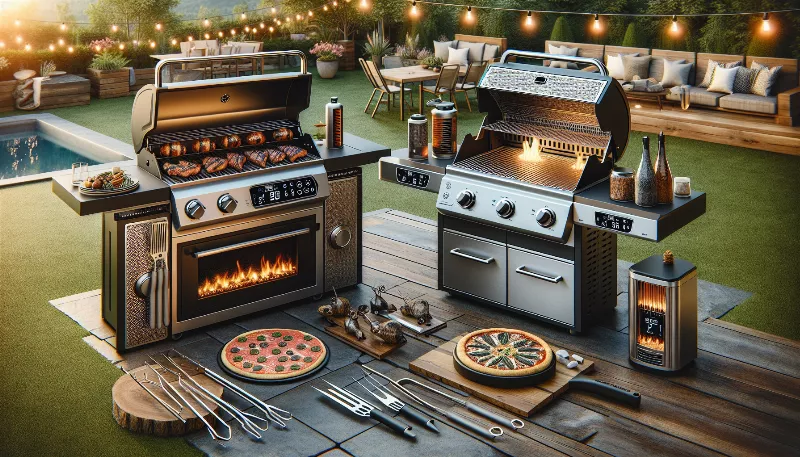 What are the latest trends in American grills and outdoor cooking technology?
